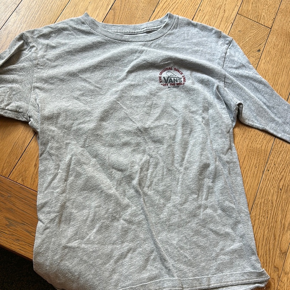 Vans Off the Wall grey long sleeve